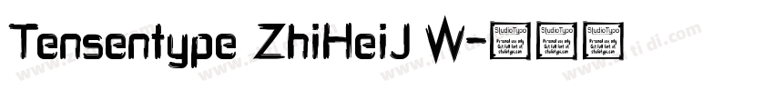 Tensentype ZhiHeiJ W字体转换